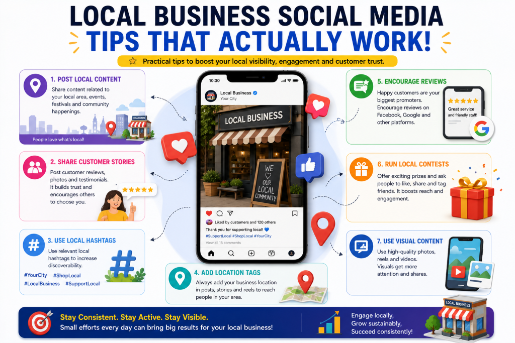 Local business social media tips to improve engagement