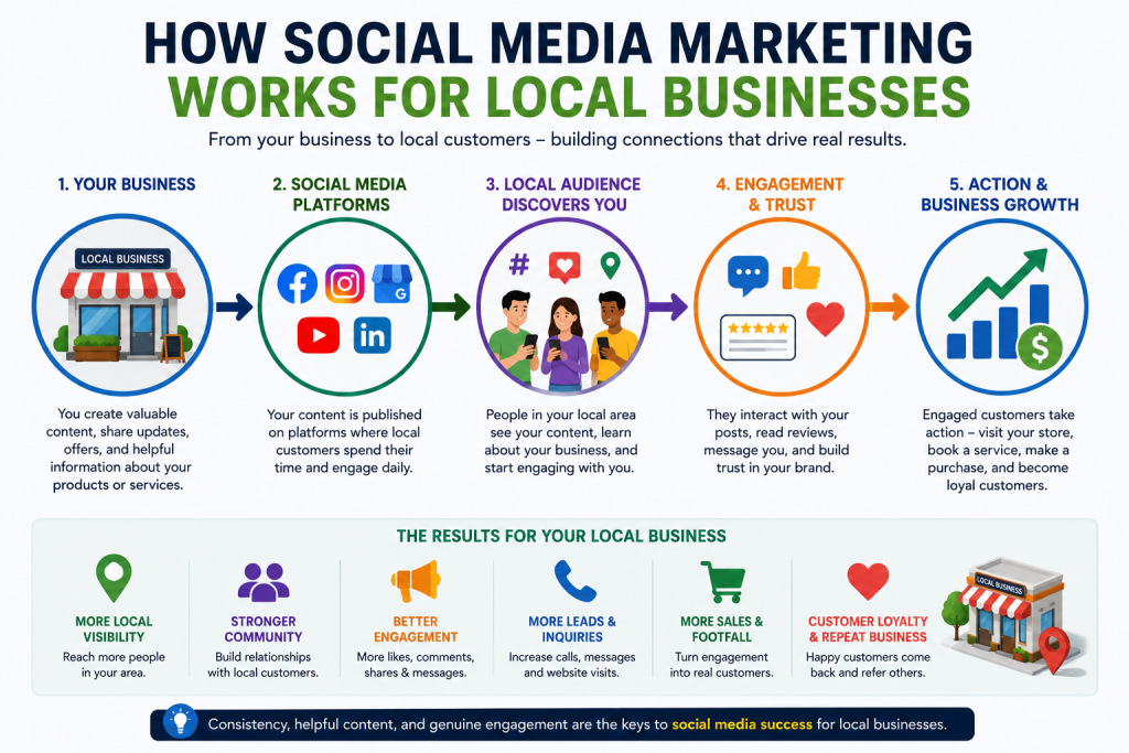Local social media strategy for business growth