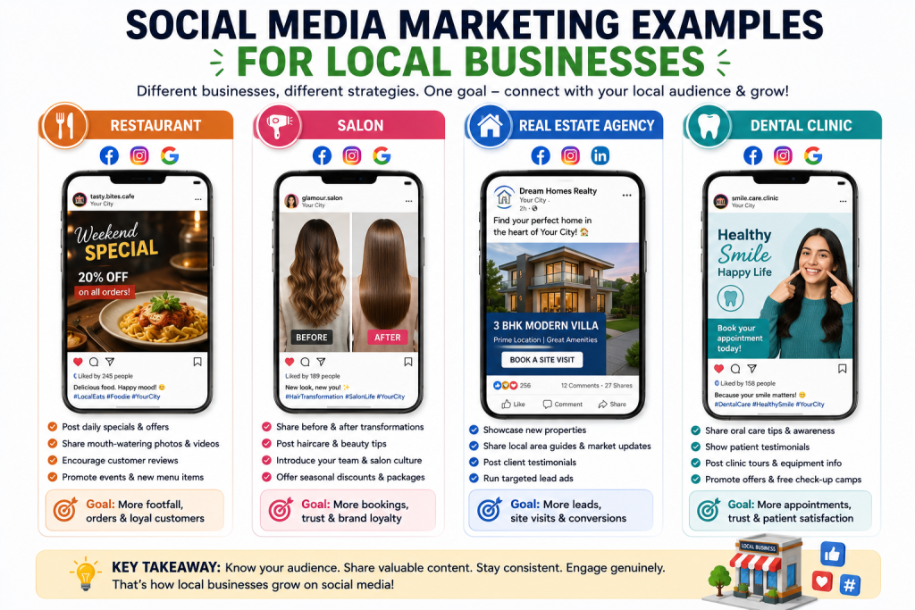 Examples of social media marketing for local businesses